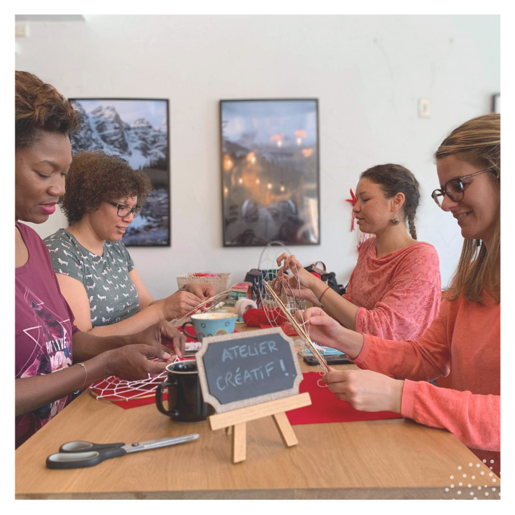 Atelier créatif en café