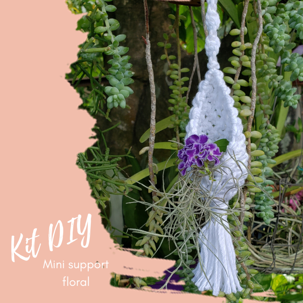 kit DIY - support floral en macramé