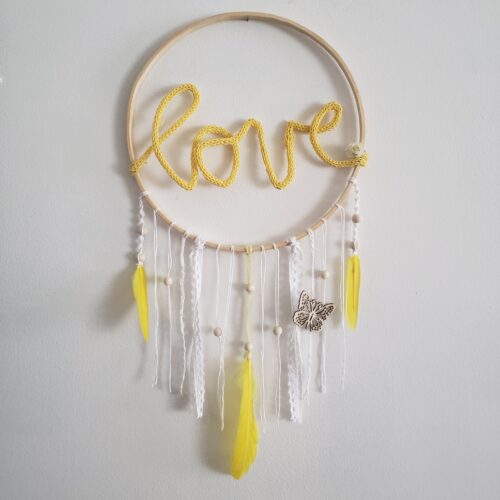 Capteur de rêve Love Papangue atelier créatif boutique