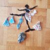 Papangue atelier créatif boucles d'oreilles Forêt en origami