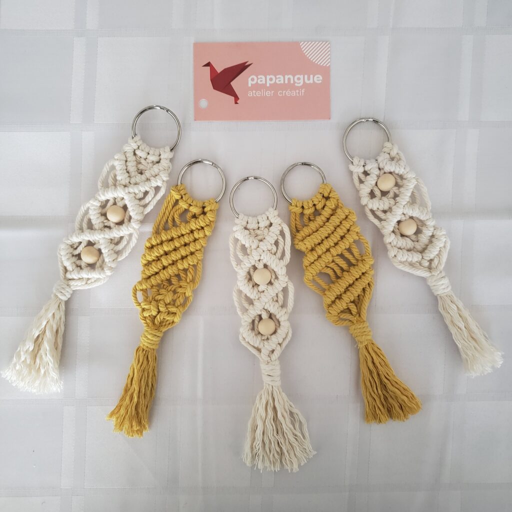 Boutique-Papangue atelier créatif Porte-clés Macramé