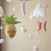 Tropical Mobile bebe fait-main theme Papangue atelier creatif