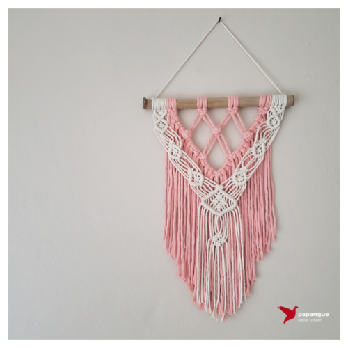 Tenture murale en macramé personnalisée Réunion