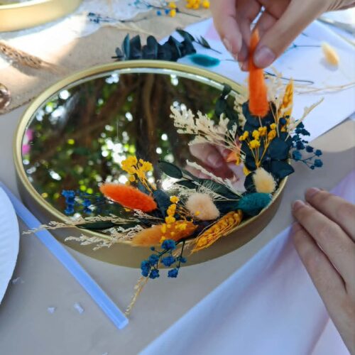 Miroir fleuri
